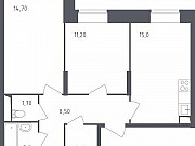 2-комнатная квартира, 56 м², 1/16 эт. Химки