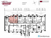 1-комнатная квартира, 39 м², 2/18 эт. Москва