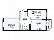 3-комнатная квартира, 64 м², 15/18 эт. Краснодар