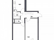 2-комнатная квартира, 54 м², 12/14 эт. Москва