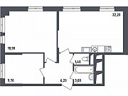 2-комнатная квартира, 61 м², 13/22 эт. Москва