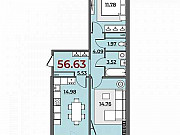 2-комнатная квартира, 58 м², 6/10 эт. Тюмень