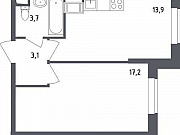 1-комнатная квартира, 37 м², 10/23 эт. Москва