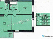 2-комнатная квартира, 52 м², 5/25 эт. Пермь