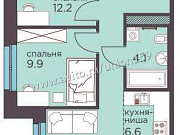 3-комнатная квартира, 52 м², 2/12 эт. Пермь