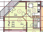 2-комнатная квартира, 65 м², 6/10 эт. Геленджик