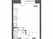 1-комнатная квартира, 26 м², 14/17 эт. Видное