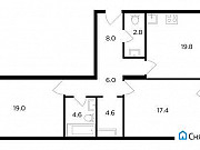 2-комнатная квартира, 79 м², 8/20 эт. Москва