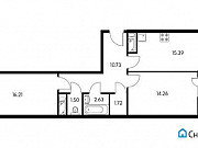 2-комнатная квартира, 64 м², 2/16 эт. Москва