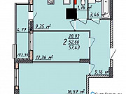 2-комнатная квартира, 57 м², 15/25 эт. Липецк