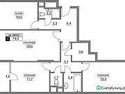 3-комнатная квартира, 79 м², 8/17 эт. Москва