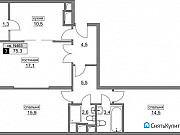 3-комнатная квартира, 75 м², 7/20 эт. Москва