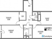 3-комнатная квартира, 81 м², 17/17 эт. Москва