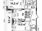 2-комнатная квартира, 62 м², 3/15 эт. Владимир