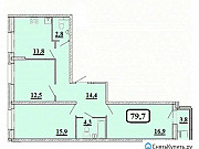 3-комнатная квартира, 79 м², 2/25 эт. Красногорск
