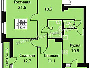 3-комнатная квартира, 82 м², 2/10 эт. Пермь