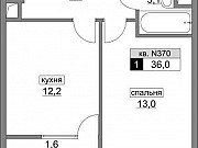 1-комнатная квартира, 36 м², 8/20 эт. Москва