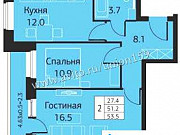 2-комнатная квартира, 54 м², 1/5 эт. Пермь
