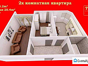 2-комнатная квартира, 72 м², 4/10 эт. Махачкала