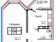 1-комнатная квартира, 35 м², 16/17 эт. Оренбург