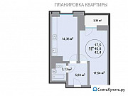 1-комнатная квартира, 42 м², 5/24 эт. Балашиха