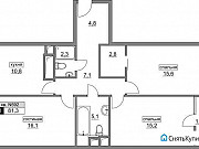 3-комнатная квартира, 81 м², 17/17 эт. Москва