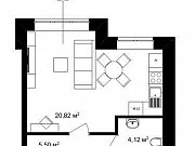 1-комнатная квартира, 30 м², 1/3 эт. Москва