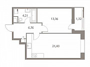 1-комнатная квартира, 47 м², 4/23 эт. Москва