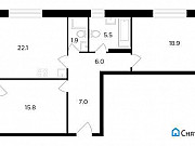 2-комнатная квартира, 79 м², 10/20 эт. Москва