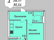 2-комнатная квартира, 31 м², 5/5 эт. Краснодар
