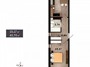 1-комнатная квартира, 40 м², 3/15 эт. Тюмень