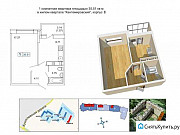 1-комнатная квартира, 35 м², 5/21 эт. Санкт-Петербург