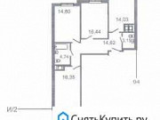 3-комнатная квартира, 85 м², 3/12 эт. Санкт-Петербург