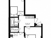 2-комнатная квартира, 54 м², 2/3 эт. Москва