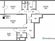 3-комнатная квартира, 79 м², 13/17 эт. Москва