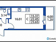 Студия, 23 м², 3/23 эт. Санкт-Петербург