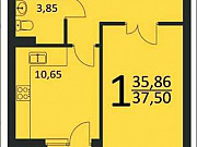 1-комнатная квартира, 37 м², 12/17 эт. Екатеринбург