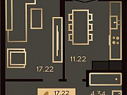 1-комнатная квартира, 43 м², 9/10 эт. Калининград