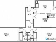 3-комнатная квартира, 77 м², 16/20 эт. Москва