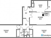 3-комнатная квартира, 76 м², 12/20 эт. Москва