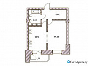 1-комнатная квартира, 42 м², 19/25 эт. Санкт-Петербург