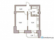 1-комнатная квартира, 42 м², 21/25 эт. Санкт-Петербург