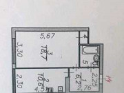 1-комнатная квартира, 40 м², 5/5 эт. Астрахань