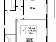 1-комнатная квартира, 39 м², 6/17 эт. Новосибирск