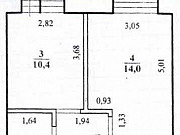 1-комнатная квартира, 37 м², 2/9 эт. Чита