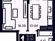 1-комнатная квартира, 38 м², 6/10 эт. Калининград