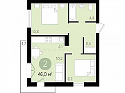 2-комнатная квартира, 46 м², 9/9 эт. Новосибирск