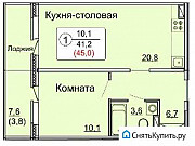 2-комнатная квартира, 45 м², 6/17 эт. Киров