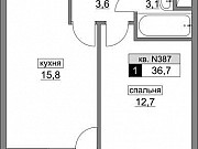 1-комнатная квартира, 36 м², 11/20 эт. Москва