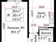 1-комнатная квартира, 40 м², 3/16 эт. Барнаул